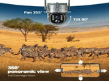 4G Solar Trail Camera in Black with 2.5K Resolution and Live Monitoring V178-59101