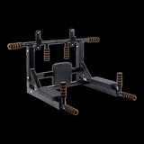 Heavy Duty Wall Mounted Power Station - Knee Raise - Pull Up - Chin Up -Dips Bar V63-833631