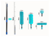 9m Extendable Ceiling Duster Kit Heavy Duty Telescopic Pole Cleaner V63-954071