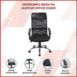 Ergonomic Mesh PU Leather Office Chair V63-771905