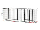 i.Pet Pet Dog Playpen 48" Enclosure 8 Panel Cage Kennel Puppy Fence Play Pen PET-DOGPLAYPEN-H120