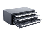Drill Bit Cabinet, Three-Drawer Drill Bit Organizer Cabinet for 1/16" to 1/2", Steel Drill V952-ZTFPGJXZTSCT6N0G8V0