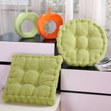 SOGA 2X Green Round Cushion Soft Leaning Plush Backrest Throw Seat Pillow Home Office Decor ROUNDCU99X2