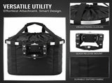Front Bicycle Basket, Oxford Fabric Foldable Quick-Release Bike Carrier with Aluminum Alloy Frame & V1192-AZ-W-18483
