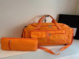 Large Capacity Travel Gym Duffle Bag, Multifunction Sports Overnight Bag, Orange V1308-DSZKI-2493