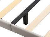 Levede Floating Bed Frame With RGB LED Light Headboard Base Platform Single BF1059-S-BG-AU