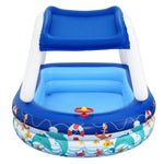 Bestway Kids Pool 213x155x132cm Inflatable Swimming w/ Canopy Play Pools 282L BW-POOL-KID-54370