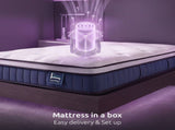 Levitex Single Mattress 23CM With Pocket Spring & Cooling Gel Foam, Medium-Firm Full-Body Support, MATTRESS-F-SYNC-23-S