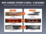 Portable Charcoal Propane Gas Grills with Cover and Cart, Heavy Duty Stainless Steel BBQ V952-TCYXLYC243700Y92IV0