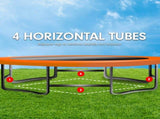 Kahuna 6 ft x 9 ft Rectangular Outdoor Trampoline - Rainbow TRA-FJP-RCT-69V-RB