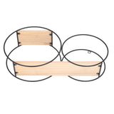 Round Shelf Firmly Welded Dual Use Strong Load Bearing Capacity Circle Metal Wood Wall Shelves for V1294-YM0714-3115210287811