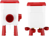CARLA HOME Automatic Chicken Feeder Waterer Set with 8KG Food 7L Water Capacity for Coop, Chickens, LSB-36357