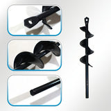 High-Strength Steel Garden Auger Drill Bit for Planting and Digging-Black V1107-119-BLA-38998