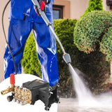 VEVOR Pressure Washer Pump, 25.4 mm Shaft Horizontal Triplex Plunger, 4400 PSI, 4 GPM, Replacement V952-HZQZBHZ1INCH4AEKKV0