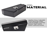 Under Tray Tool Box Underbody Pair Set 750mm Black Steel V379-UTRYBLKL7SET06