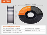 Flux Core Welding Wire, E71T-GS 0.030-inch 10LBS, Gasless Mild Steel MIG Welding Wire with Low V952-YXHSJMIGE71TGOMMLV0
