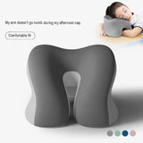 Dark Grey-Grey Ergonomic Memory Foam Nap Pillow - Hollow Design, Breathable Milk Silk Cover, Arm V888-ELOSUNG56309-3