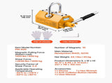 Permanent Magnetic Lifter, 600 kg Pulling Capacity, Heavy Duty N42 Neodymium Lifting Magnet with V952-UXYCXP1320LBKV1QU001V0