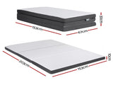 Giselle Bedding Foldable Mattress Folding Sofa Bed Tri-Fold Memory Foam Tencel Queen FOAM-MFM-TRIO-WB-Q