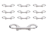 Stainless Steel Double Hook Snap Heavy Duty Clasp Snap for Ropes Chains Leashes Pets Leads Farm Gate V1294-YM0901-3111250168514