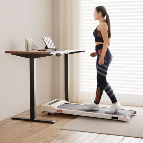 Artiss 140cm Automatic Standing Desk with 360mm Electric Walking Pad Treadmill SDTM-114G-BKRB-140-360PAD