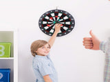 Safety Dart Board Set with 6 Soft Tip Darts 16-Inch Rubber Dartboard for Family, Office & Party V1107-SAFETY DART BOARD SET