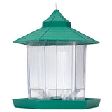 Waterproof Hanging Plastic Transparent Bird Feeder Feeding Tools for Outdoor Garden Yard V1294-YM0901-3111200173511