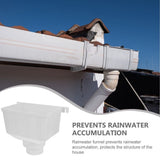 PVC Downspout Diverter, White, Sturdy Plastic, Easy Installation, Home Protection V1370-AZ4-16871