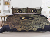 3pcs/set 3D Print Star Moon Pattern Duvet Cover Pillow Cases Bedding Set V1294-YM0901-JY28963-02