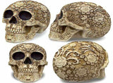 Life Size Skull Resin Floral Human Skull Model Adult Head Bone Model Day of The Dead Dcor ade from V1192-AZ-W-15025