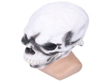 Halloween Scary Skull Mask Adult Full Head Latex Skull Helmet Glowing Eyes with Moving ChinWhite V1294-YM0523-3117210187811