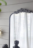Baroque Tall Black Wall Mirror 91cm V637-20982