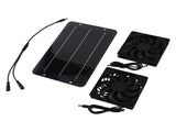 Solar Panel Fan Kit 10W Solar Powered Dual Fans for Chicken House Greenhouse Dog House With V1294-YM0706-3113230199111