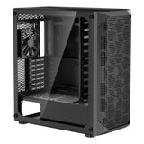 PC Gaming Case, Mid-Tower, Computer Case with High-Airflow Tempered Glass Panel, Dust Filter, 4 x V952-DNJXZT120MMBU4Q2Z001V9
