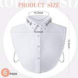 Women's Fake Collar Detachable Dickey Collar Faux False Polka Dots Half Shirts Blouse for Women V1258-DP02-C-2226