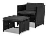 Bali 13PC Outdoor Dining Set-Black V264-OTF-502S-BLK