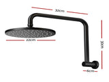 9'' Rain Shower Head Overhead High-pressure Swivel Black SHOWER-A3-RO-9-BK