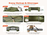 Pop up Gazebo Screen Tent, 3x3 m Large 6-Sided Camping Canopy Tent with Removable Top & Carry Bag, V952-TMZPXKTMK6M1M7EVT001V0