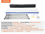 Dust Barrier Poles, 10 Ft Barrier Poles, Dust Barrier System with 4 Telescoping Poles, Magnetic V952-FCPZYCY410FTSUBC3V0