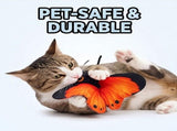 Smart Sensing Flapping Butterfly Interactive Cat, Blue, 3Set Artificial Butterfly, Rechargeable V1366-AZ2-W-15337