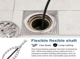 2Pcs Flex Shaft Sewer Descaling Chain Push Type Rotary Cable Sewer Dredge Tool Multi Purpose PVC V1369-AZ3-W-12013