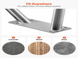 Pool Rail, 122 x 91.5 cm Pool 100kg Load Capacity Heavy Duty 304 Stainless Steel Swimming V952-BXGYCFSDDB4834UDG001V0