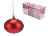 100pcs Christmas Ball Ornaments Shatterproof Hanging Balls for Christmas Tree Party DecorationRed V1294-YM0715-3115210248111