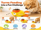 Cat Treat, Duck Treat Dispenser with Adjustable Openings & Slow Feeder Puzzle, Interactive Pet V1366-AZ2-W-11647