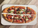 1 Set Pizza Stone Wooden Pizza Peel Paddle Baking Stone for Oven and Grill Thermal Shock Resistant V1294-YM0717-10102893