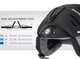 OutdoorMaster Kelvin II Ski Helmet - Snow Sport Helmet Snowboard Helmet for Men Women & Youth Grey M XFOM-KELVINII-GREYM-CN
