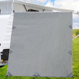 Caravan Privacy Screen Roll Out Awning 2.1x1.8M Sun Shade Pop Top End Wall Grey AWN-CV-B-SS-POP