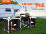 Camping Kitchen Table, Folding Outdoor Cooking Table with Storage Carrying Bag, Aluminum Cook V952-DFBKYDCFHSHSBD243V0