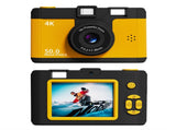 Compact 4K Digital Camera - 50MP, 16x Zoom, 2.4-inch IPS Screen, WiFi & Fill Light - Retro CCD V888-ELOSUNG25706