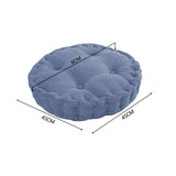 SOGA 4X Blue Round Cushion Soft Leaning Plush Backrest Throw Seat Pillow Home Office Decor ROUNDCU98X4